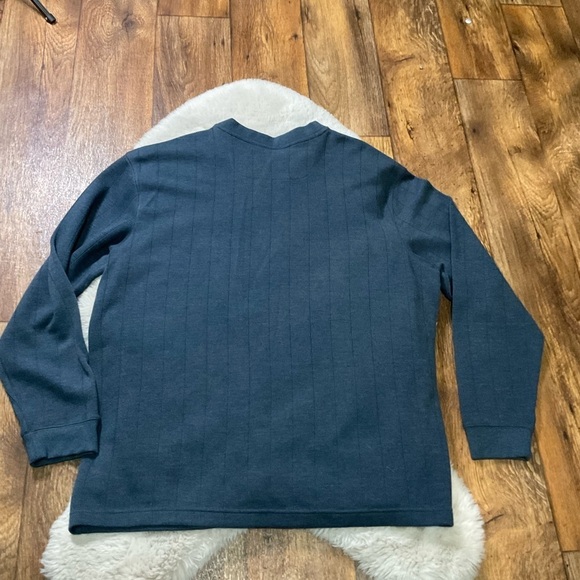 Columbia Sweater Men's V Neck Size XL Dusty Blue Knit - Picture 7 of 10